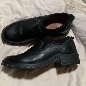 Ariat slip on black leather work shoes sz woman’s 9